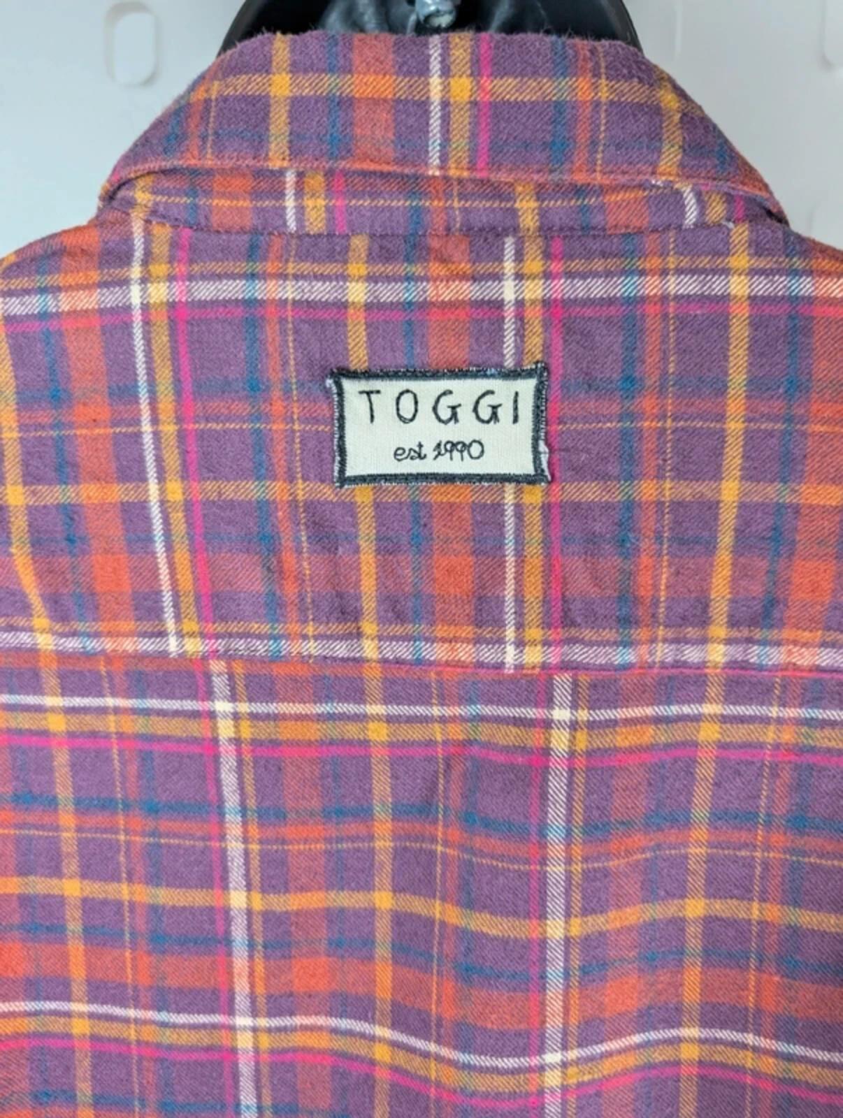 Toggi Alissa Plaid Shirt UK6 Pink Purple Check Cotton Button Up
