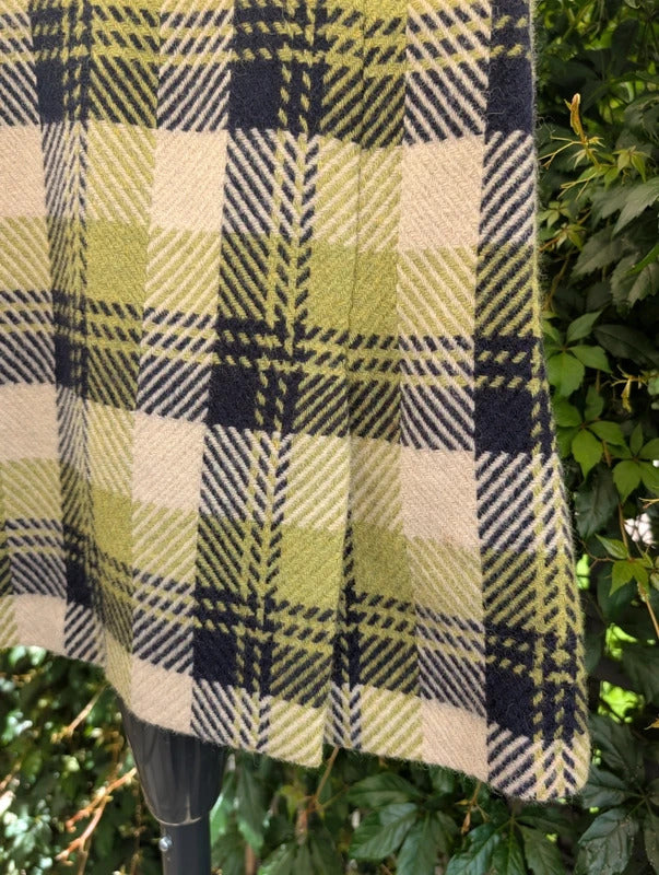 Hobbs Wool Check Mini Skirt Heritage Plaid UK8