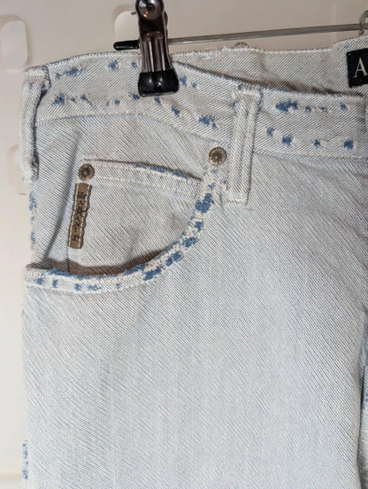 Armani Jeans Light Wash Straight Leg Denim W31 L33 Classic Fit
