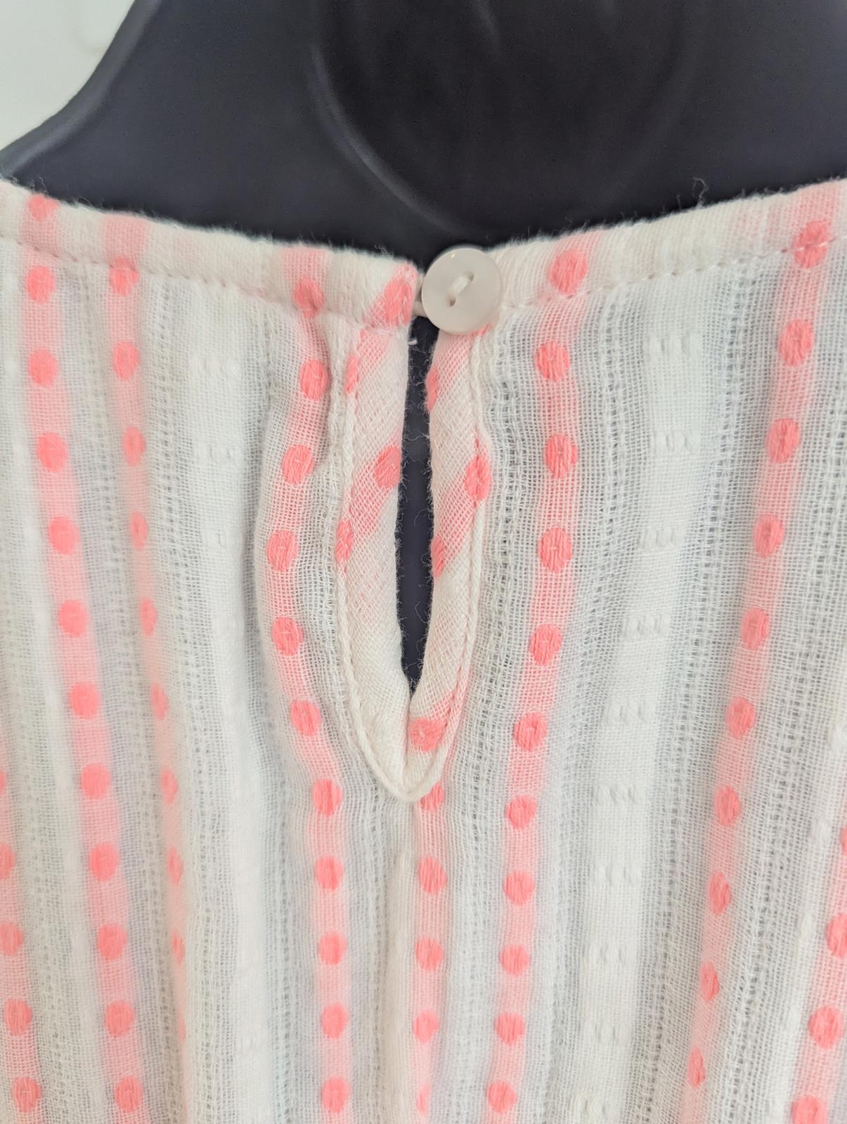 Nooki Anya Boho Style Pink Striped Blouse size M