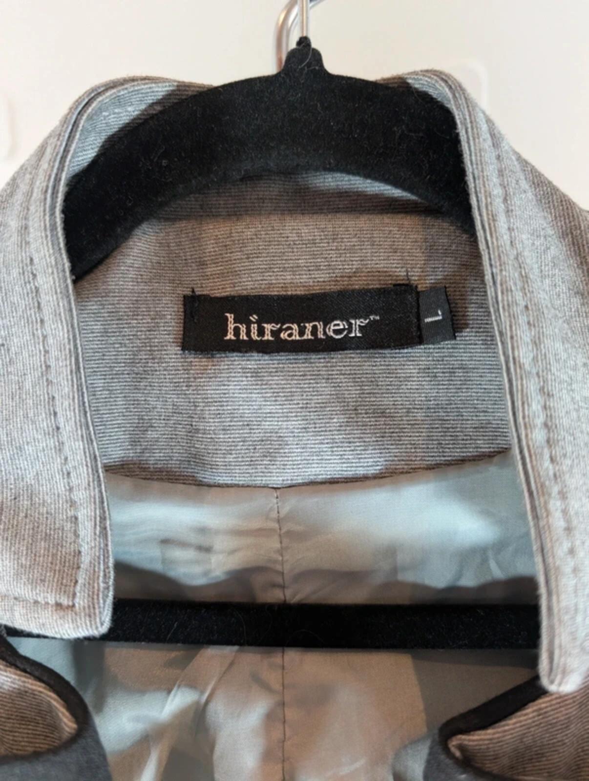 Fitted Military Style Jacket Grey Structured Blazer Statement Buttons Size S