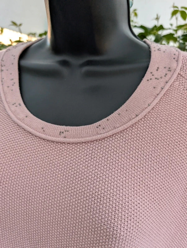 Monari Stud Detail Jumper Rose Pink UK12