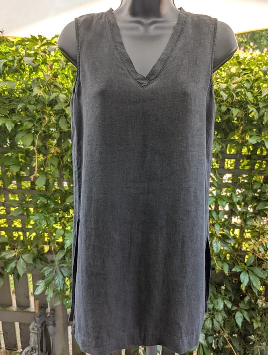 Vintage Marilyn Anselm for Hobbs Tabard Dress Black UK8