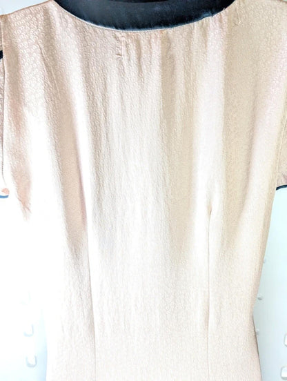 🖤 Rützou Silk 1920s-Style Contrast Panel Dress | UK 10