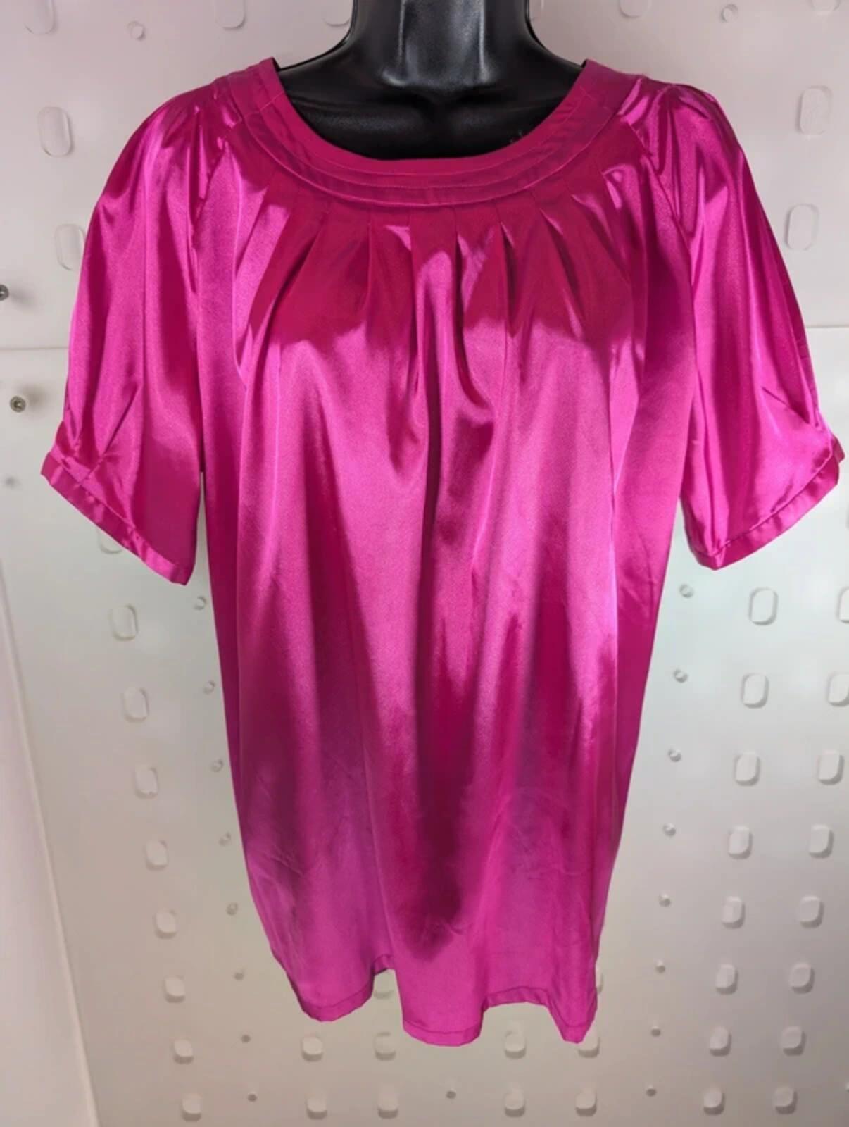 Paul Costelloe Collection Satin Blouse Pink Size 4