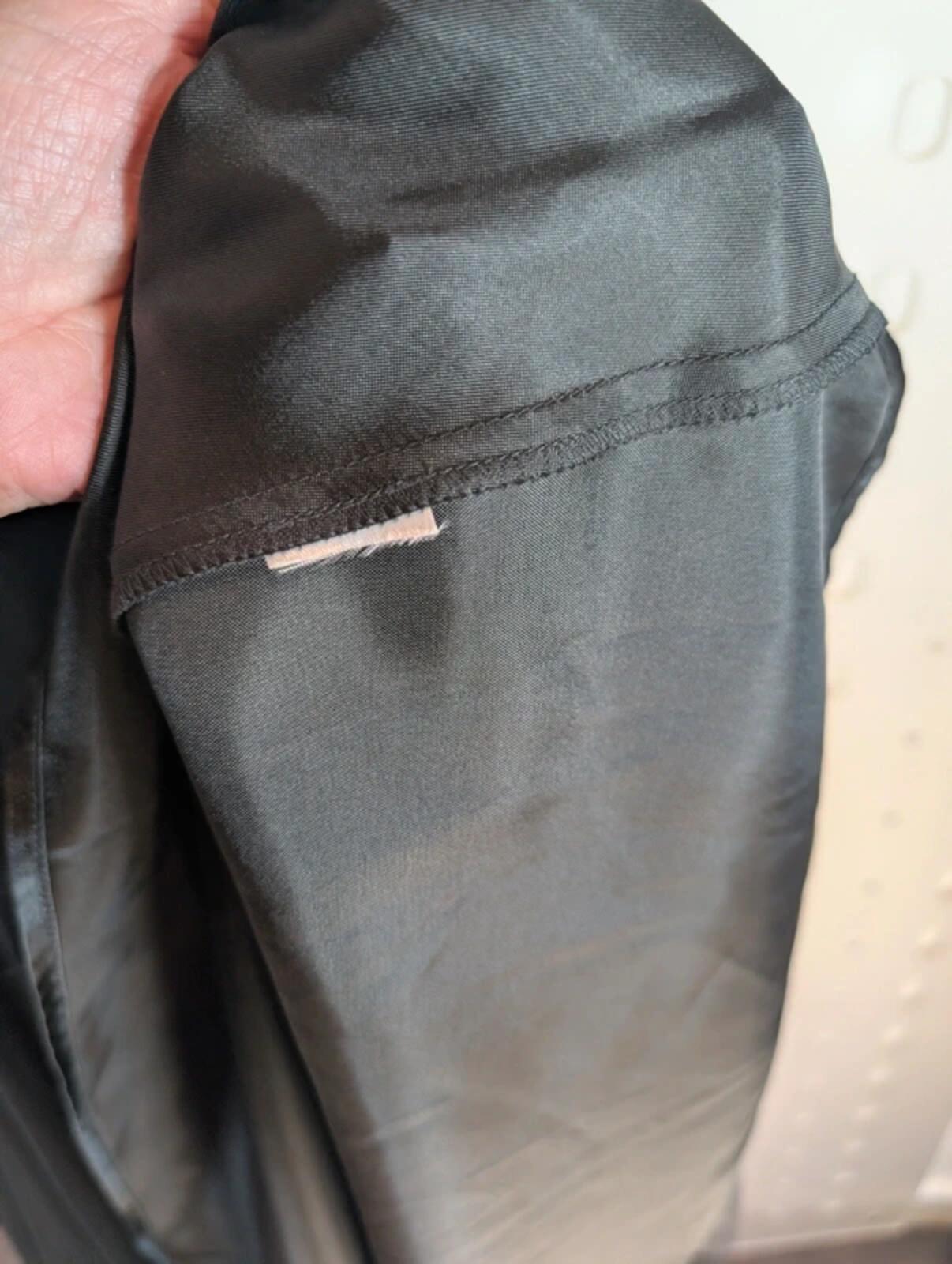 Monsoon Black Mesh Midi Dress Gothic Godet Panels Fit & Flare Approx UK 12