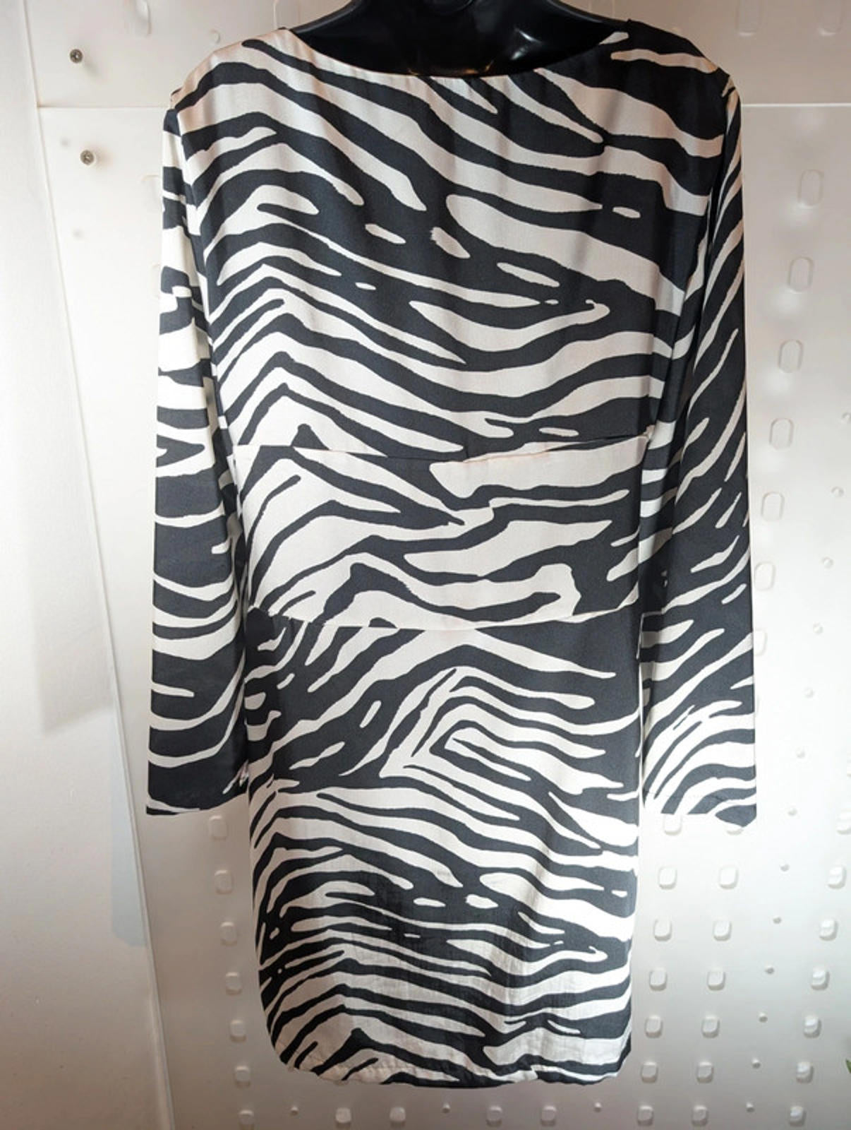 Oui zebra print twist-front dress – UK 16
