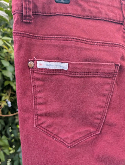 SoulCal & Co California DLX Burgundy Skinny Jeans UK8 W30