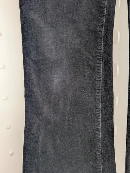 Fabienne Chapot Eva Black Corduroy Flare Trousers W29 L29