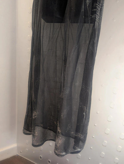 Vintage Y2K sheer midi dress by Etam UK 14 but fits closer to a 10/12.