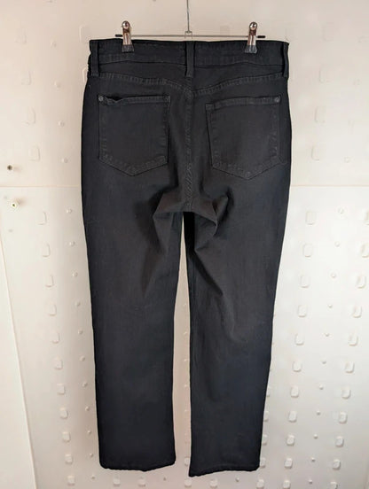 NYDJ Black Straight Leg Stretch Jeans UK12 US8 Made in USA