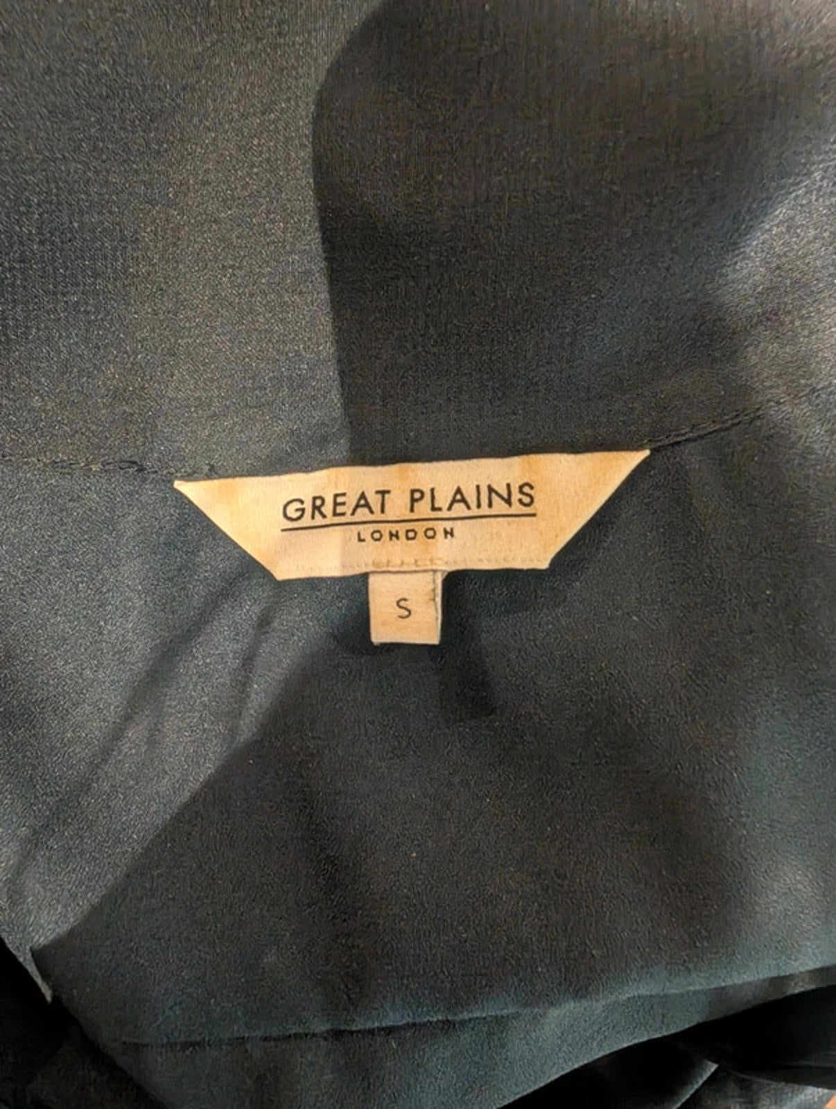 Great Plains navy layered chiffon dress size S
