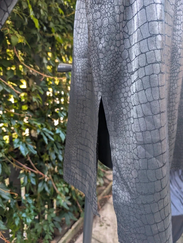 Gerry Weber Snake Print Lightweight Jacket Gunmetal UK18