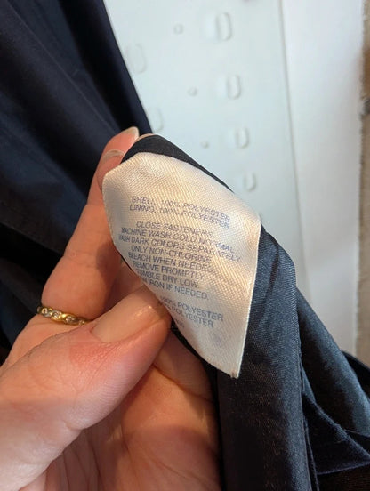 Lands' End Navy Petite Mac Jacket XS Petite