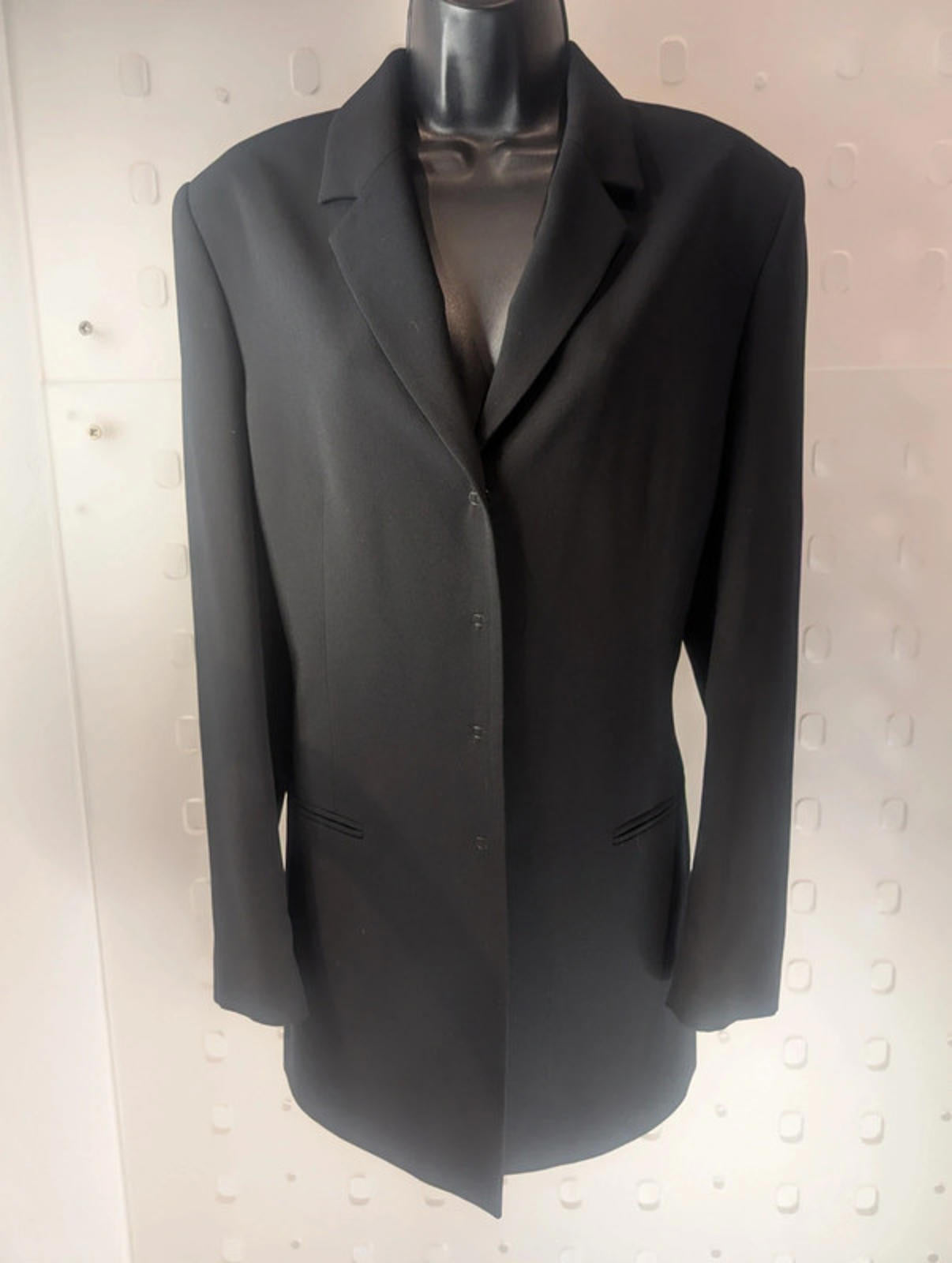 Ana Sousa longline black jacket size 14