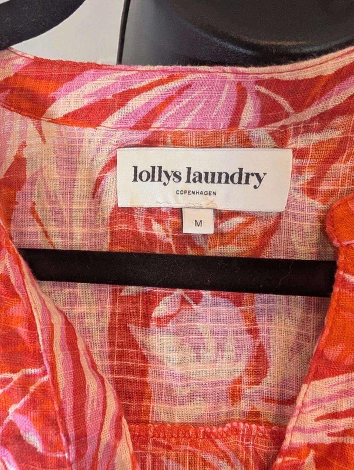 Lolly's Laundry Tropical Shirt Size M - Orange Palm Print