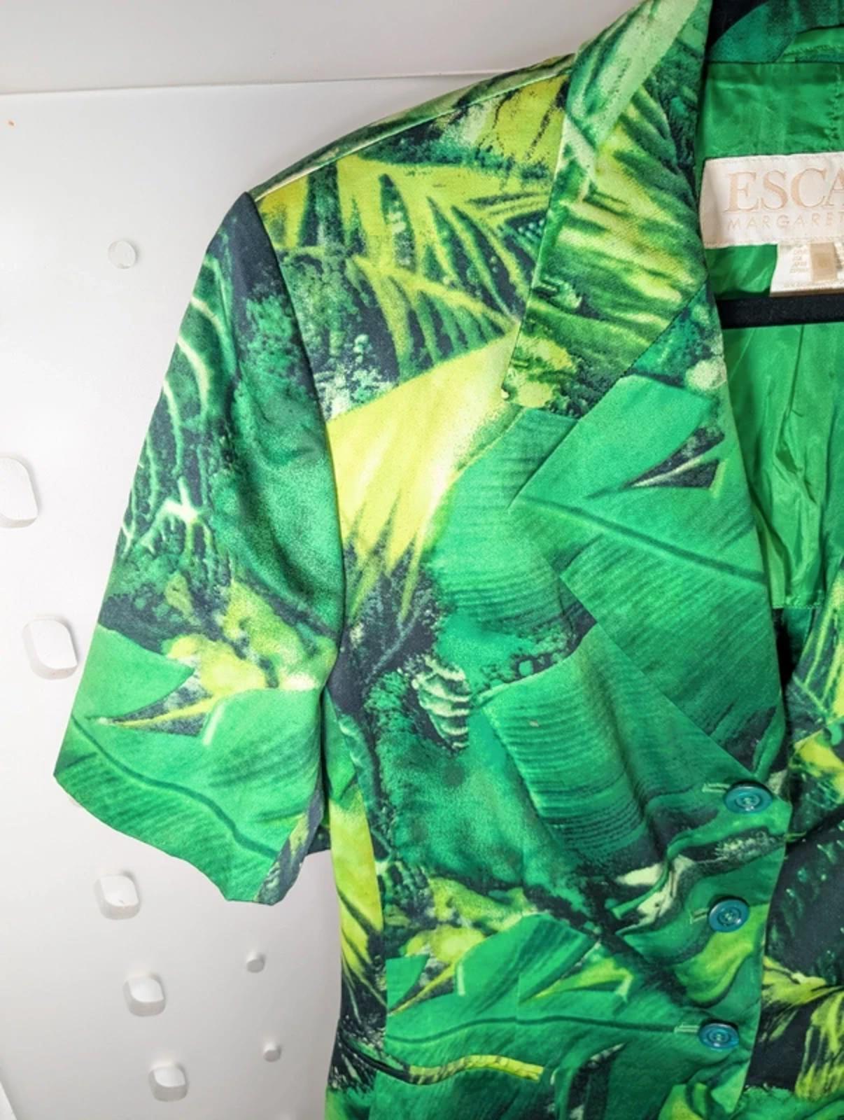 Escada Margaretha Ley tropical short-sleeve jacket – EU 42 (UK 10–12)