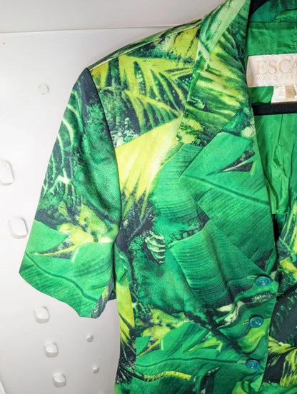 Escada Margaretha Ley tropical short-sleeve jacket – EU 42 (UK 10–12)