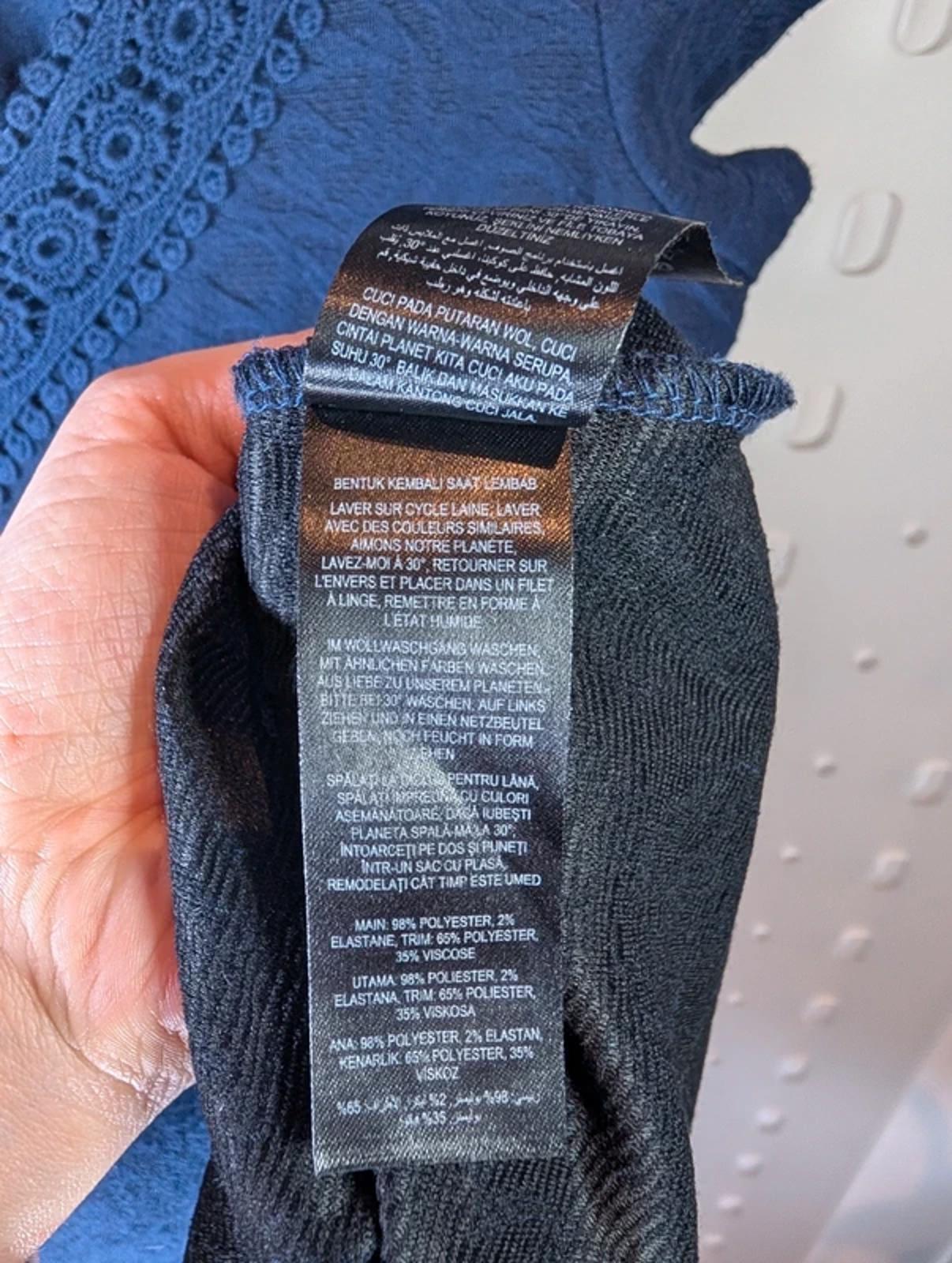 RJR John Rocha UK10 Navy Lace Detail Day DressElegant navy day dress John Rocha