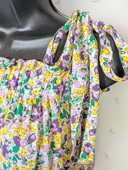 Lollys Laundry Anne Tie Shoulder Top Size S NWT EcoVero Floral RRP €60