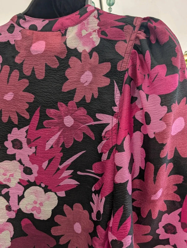 Fabienne Chapot Hollie Cato Floral Statement Sleeve Blouse EU34 UK8