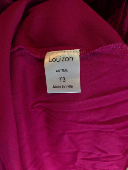 Louizon Astral Fuchsia Occasion Maxi Dress  UK 16 RRP £150