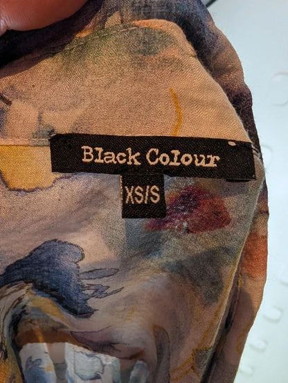 Black Colour ‘Brooke’ Water Pastel Sheer Shirt XS/S (UK 8/10)
