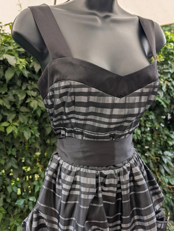 Blue Magic Gothic Lolita Puffball Mini Dress Black Grey UK12