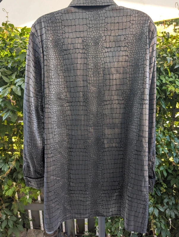 Gerry Weber Snake Print Lightweight Jacket Gunmetal UK18