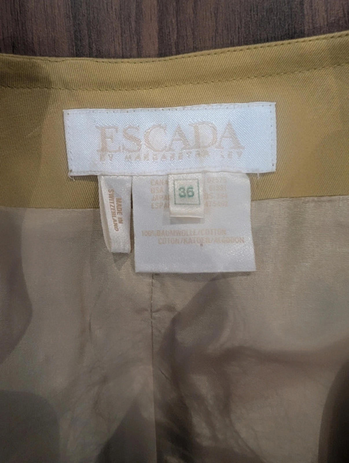 Escada Vintage Faux Wrap Dress – EU36