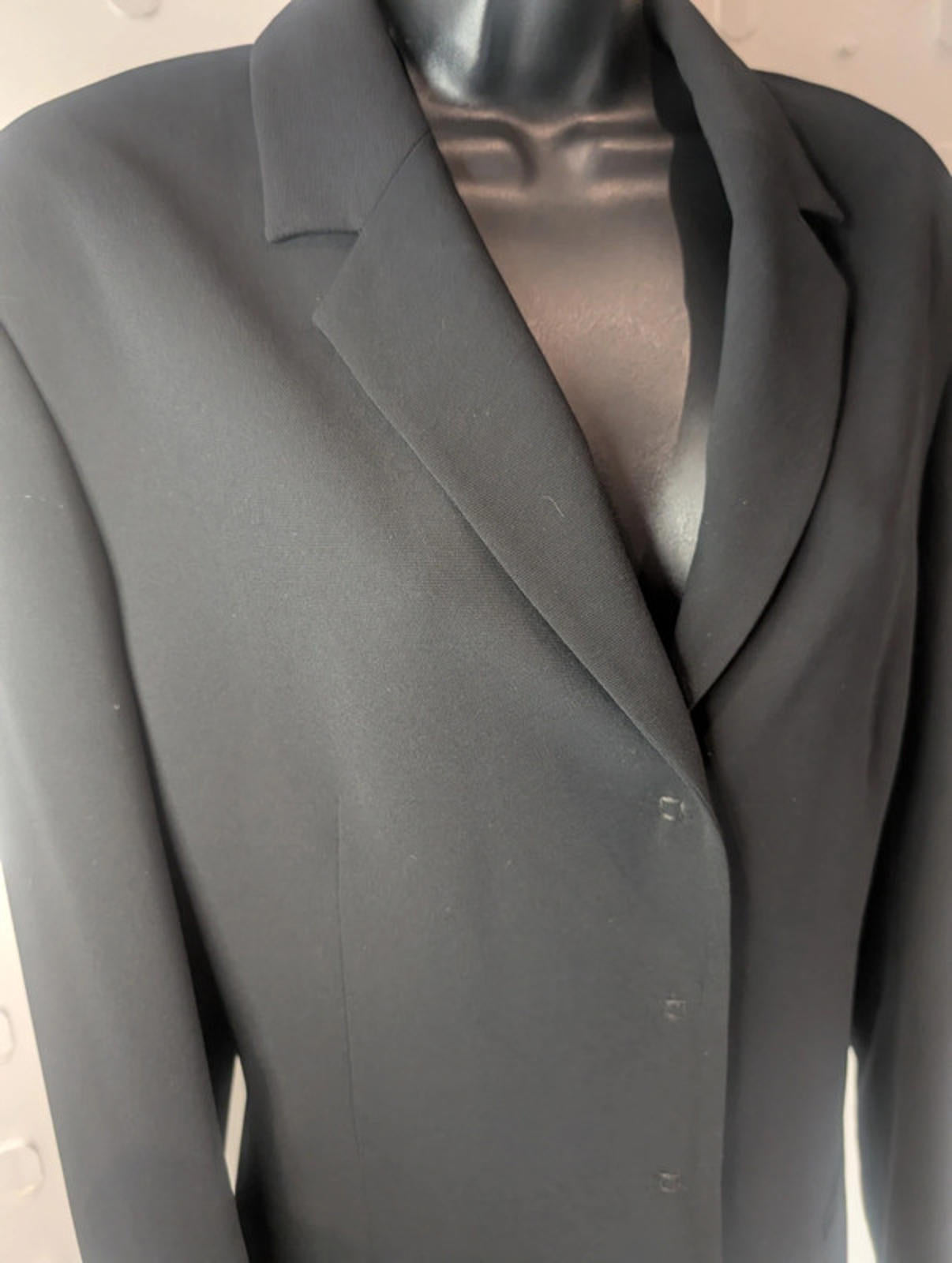 Ana Sousa longline black jacket size 14