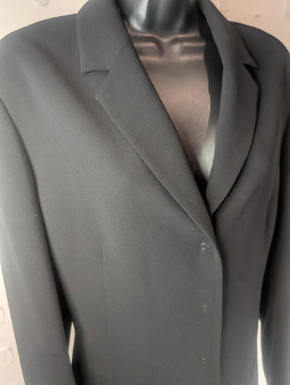 Ana Sousa longline black jacket size 14