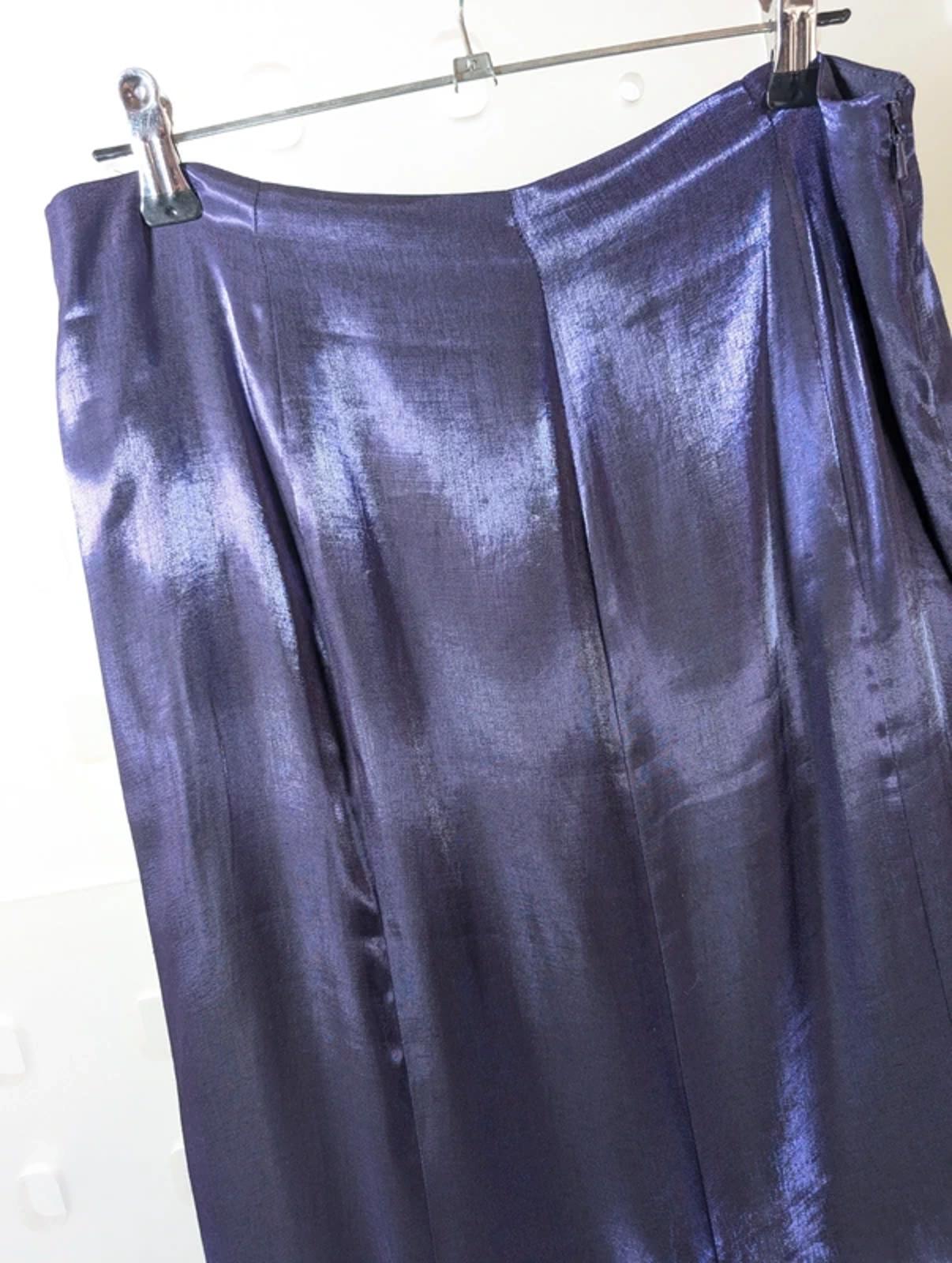 Vintage 90s Minuet Iridescent Purple Maxi Skirt – Mermaid Prom UK12
