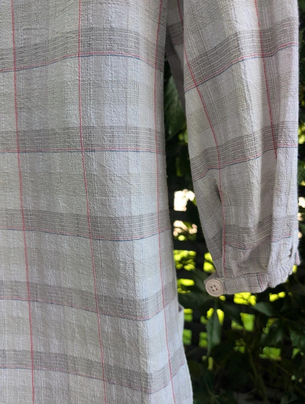 Toast Grey Check Shirt Dress UK8