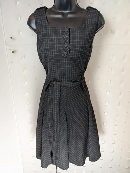 NW3 by Hobbs Wool Tie Waist Pinafore Dress UK14