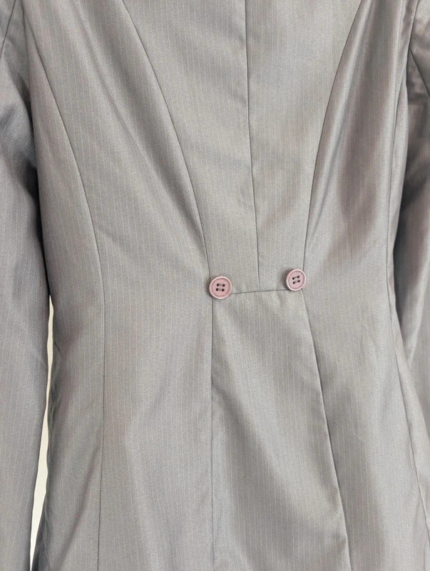 Full Circle Grey Tailored Riding Jacket Blazer UK12