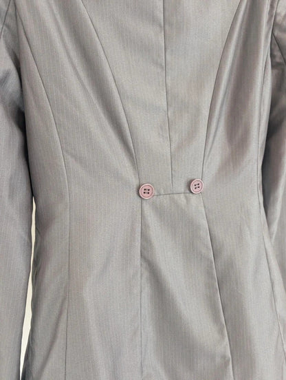 Full Circle Grey Tailored Riding Jacket Blazer UK12