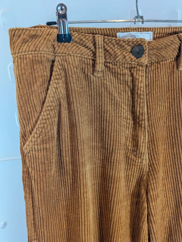 FatFace Jumbo Corduroy Wide Leg Cropped Trousers UK10