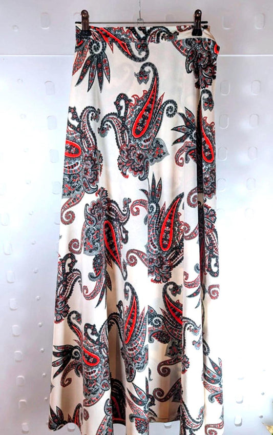 Striking vintage 1970s maxi wrap skirt Size Small Medium