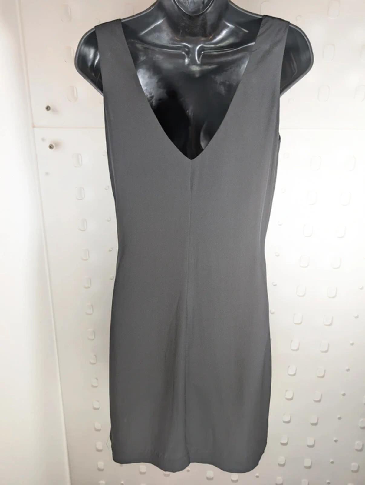 Cynthia Rowley Black Silk Shift Slip Dress UK8