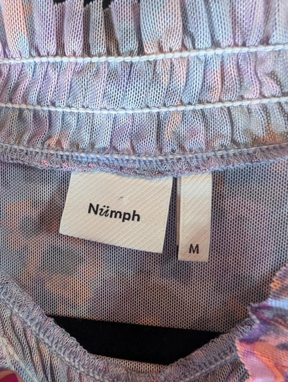 Numph Nupoppy Sheer Blouse Size M