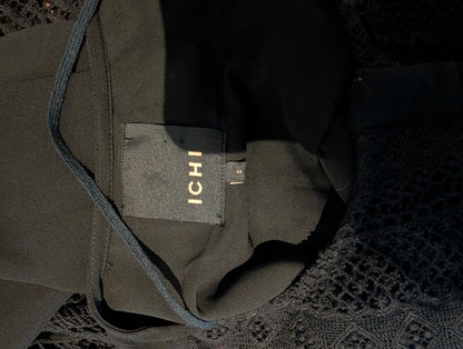 Ichi black chiffon blouse – size S
