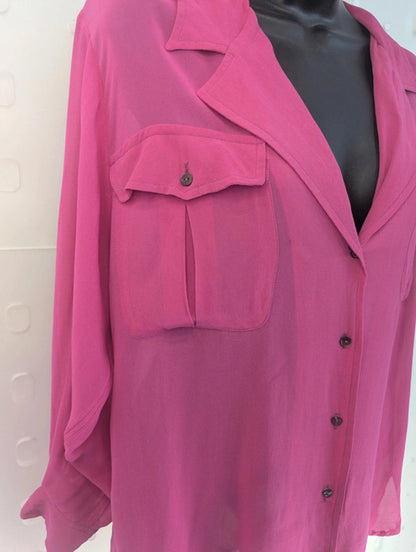 Vintage Oliver by Valentino Fuchsia Shirt – Size 42