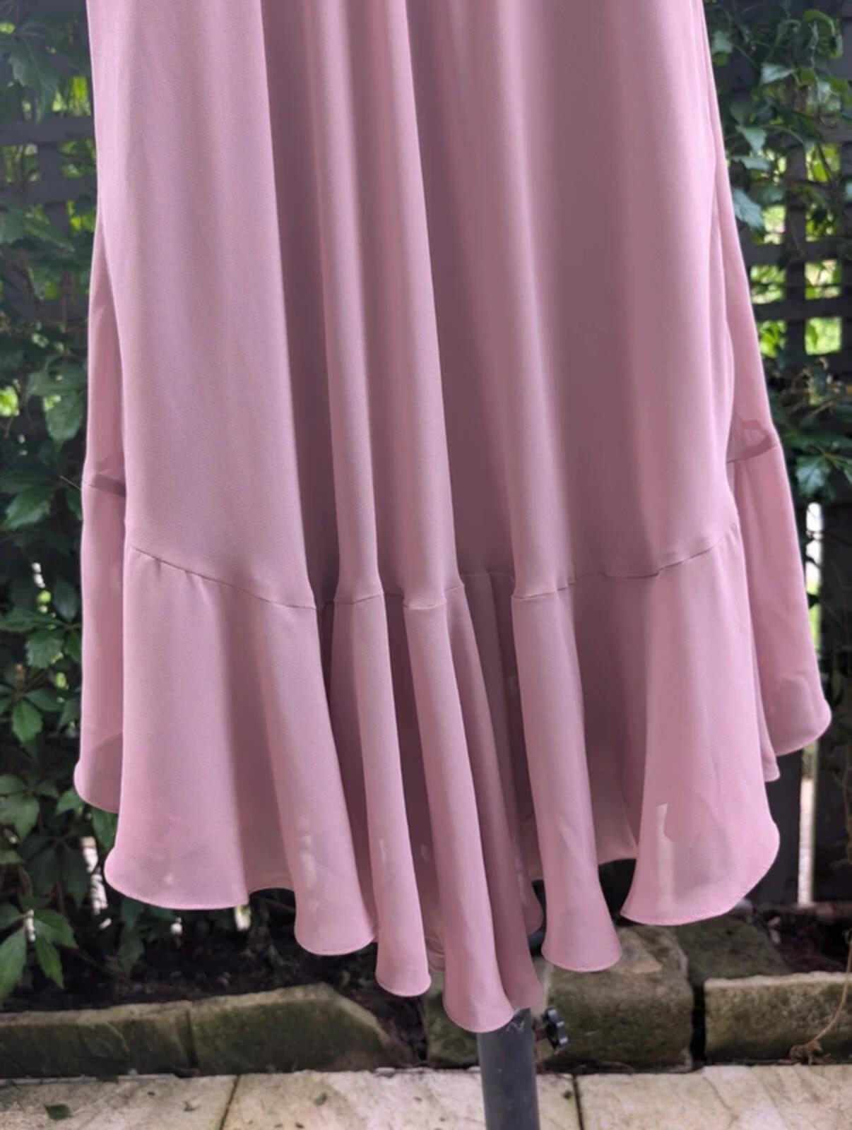 D.U.S.K Structured Fairycore Dress Blush Pink UK10