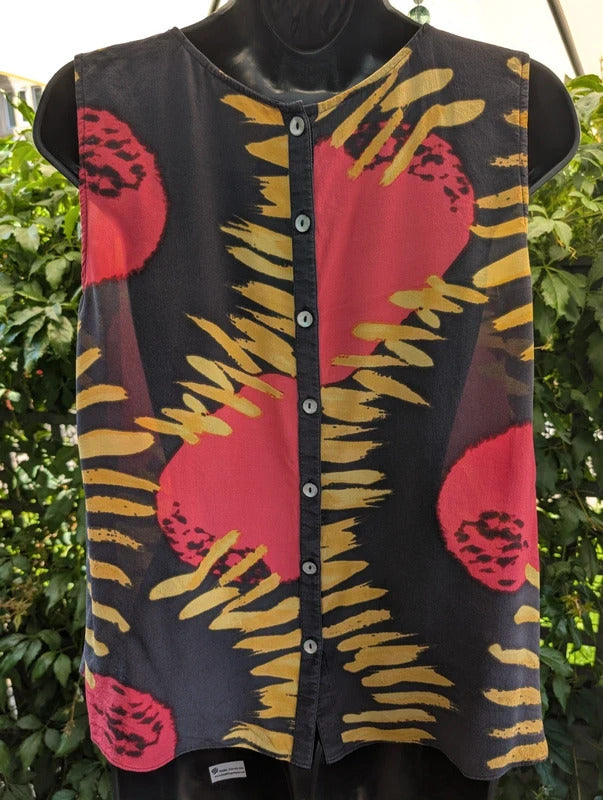 ROA for Monsoon Pure Silk Blouse Abstract Print UK14