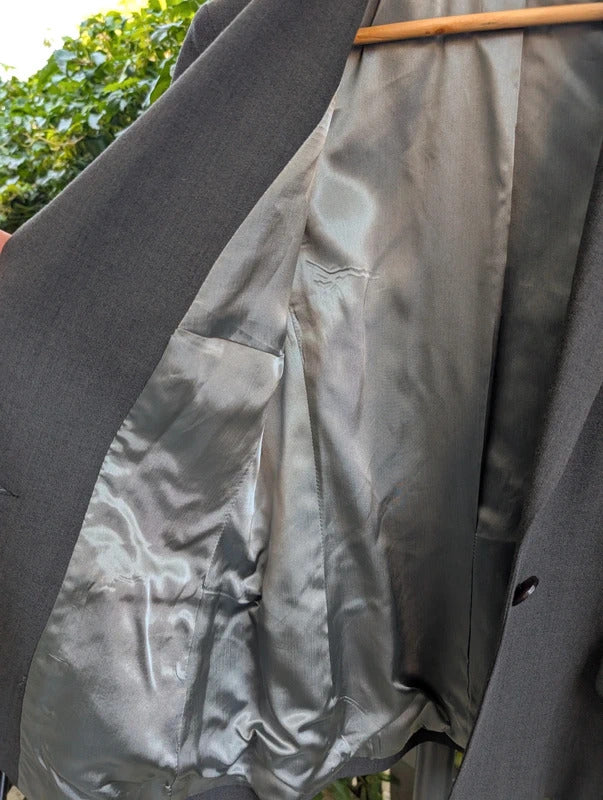 J. Taylor Single Breasted Blazer Charcoal Grey UK10