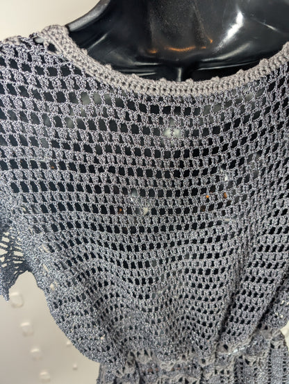 Marks & Spencer Crochet Tie-Waist Top – Estimated UK 12