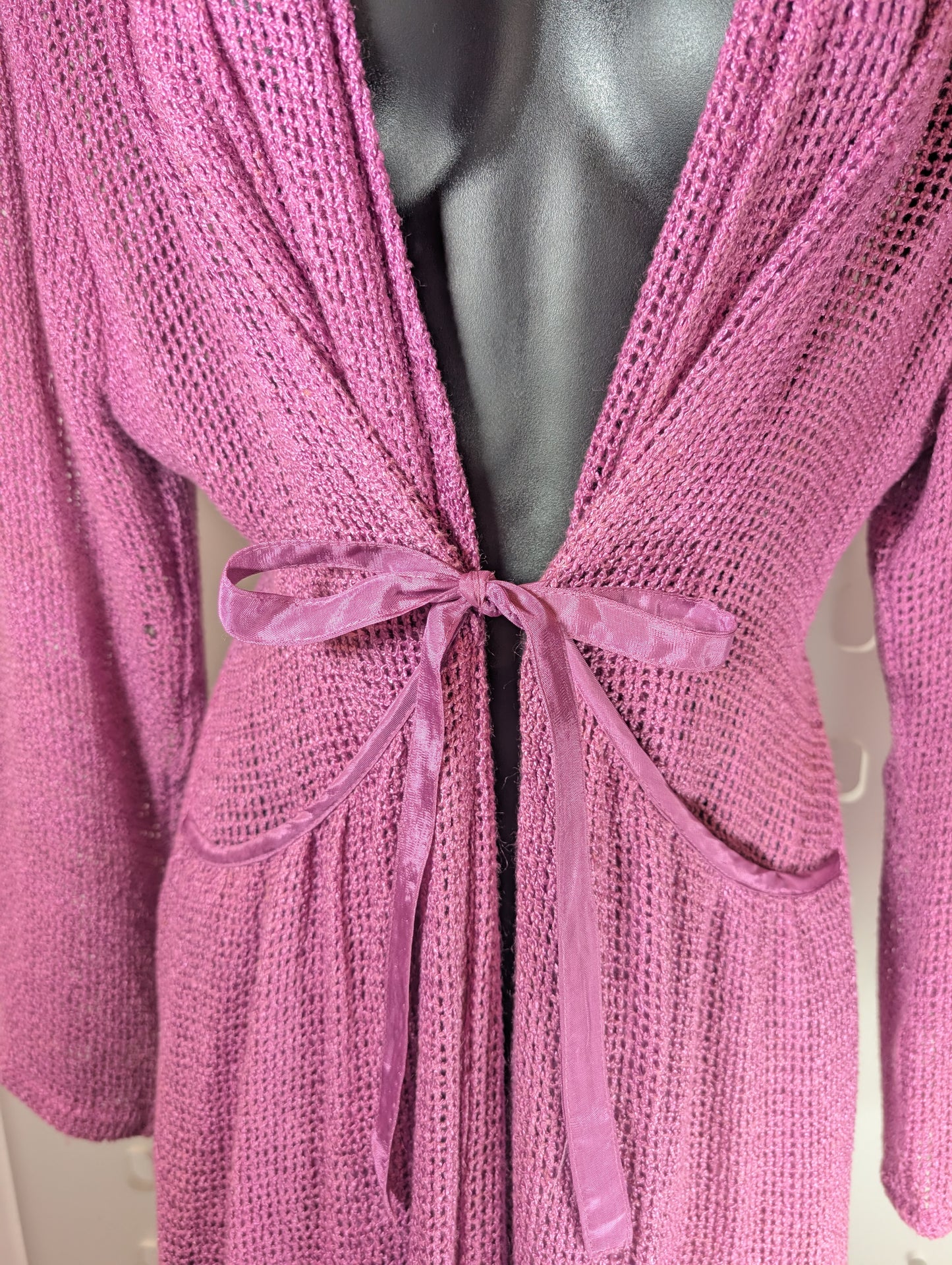 Masai tie-waist waterfall cardigan