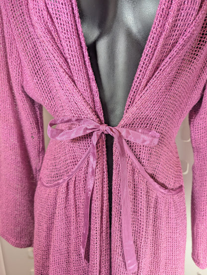 Masai tie-waist waterfall cardigan