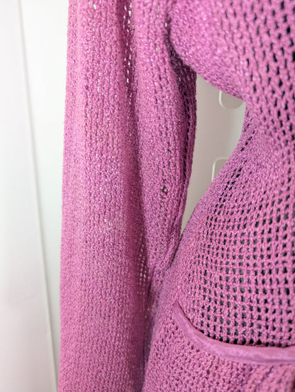 Masai tie-waist waterfall cardigan